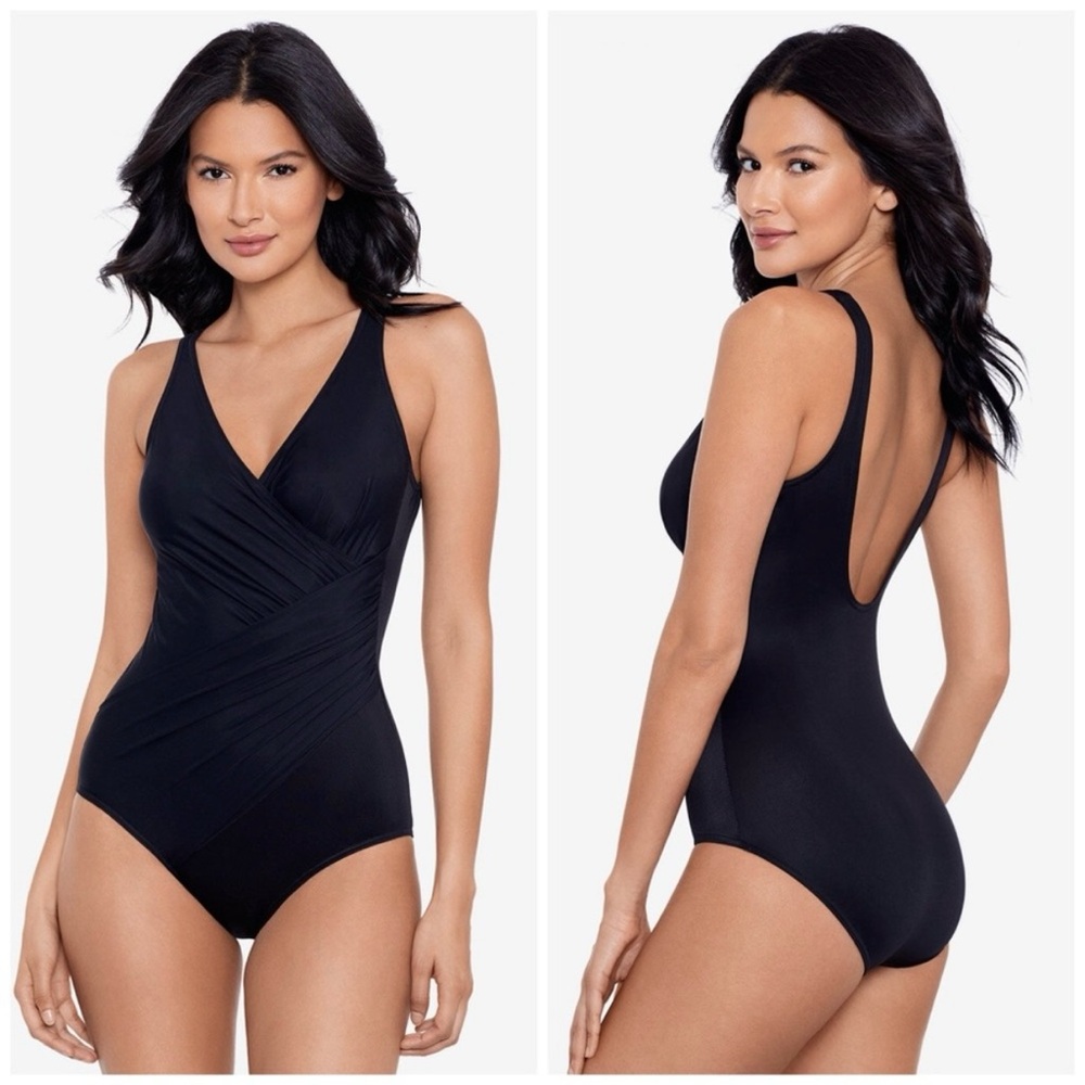 Miraclesuit Oceanus One Piece Swimsuit Black‎